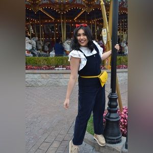 Free People Luna Corduroy Jumpsuit Navy